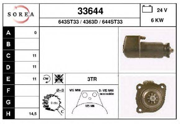 Стартер EAI 33644