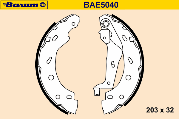 Комплект тормозных колодок BARUM BAE5040