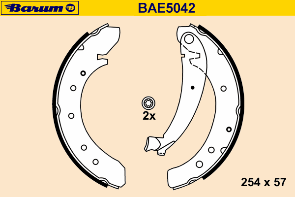 Комплект тормозных колодок BARUM BAE5042