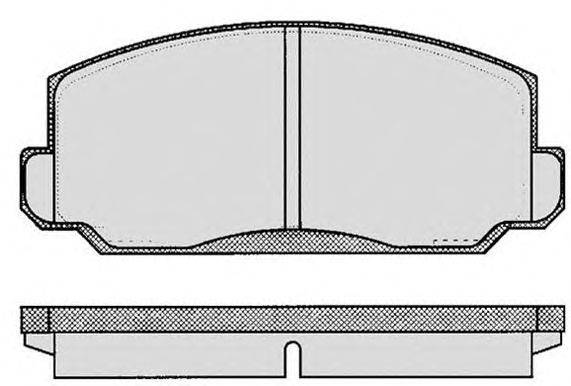 Комплект тормозных колодок, дисковый тормоз RAICAM 197.0