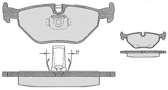 Комплект тормозных колодок, дисковый тормоз RAICAM 387.0