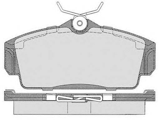 Комплект тормозных колодок, дисковый тормоз RAICAM 23093