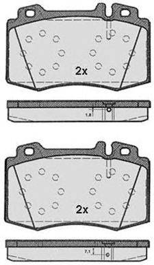 Комплект тормозных колодок, дисковый тормоз RAICAM 7911