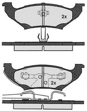 Комплект тормозных колодок, дисковый тормоз RAICAM 18260