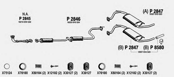 Система выпуска ОГ FENNO HO005
