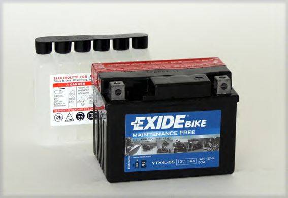 Стартерная аккумуляторная батарея EXIDE YTX4L-BS