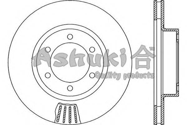Тормозной диск ASHUKI 0990-6412