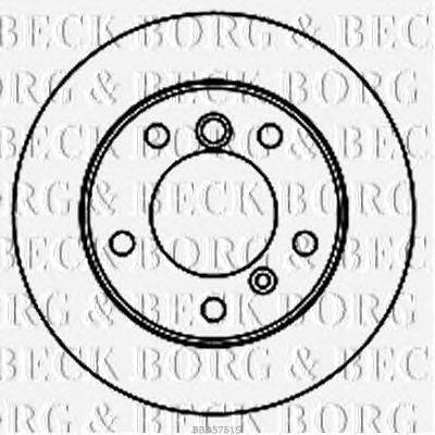 Тормозной диск BORG & BECK BBD5751S