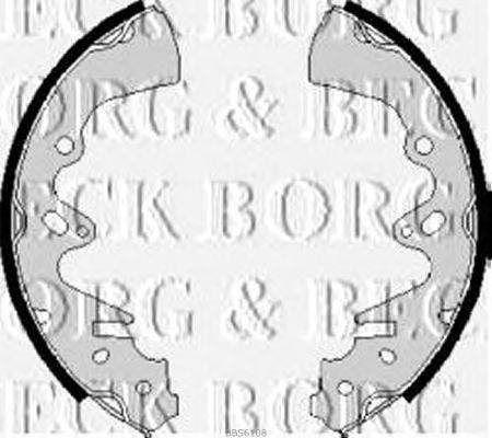 Комплект тормозных колодок BORG & BECK BBS6108