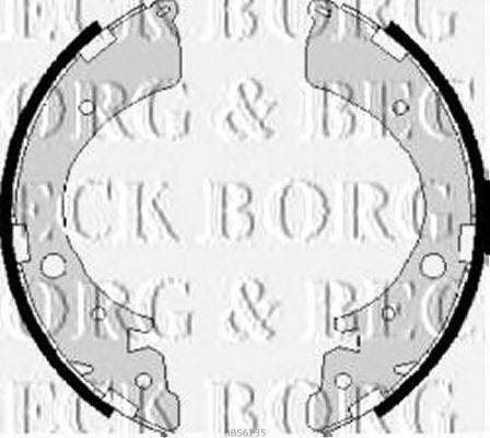 Комплект тормозных колодок BORG & BECK BBS6235