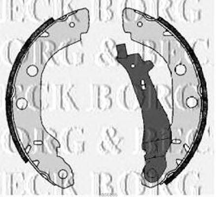 Комплект тормозных колодок BORG & BECK BBS6286