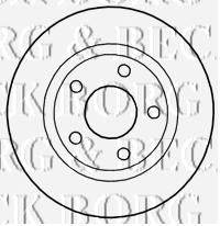 Тормозной диск BORG & BECK BBD4684