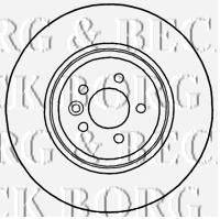 Тормозной диск BORG & BECK BBD4696