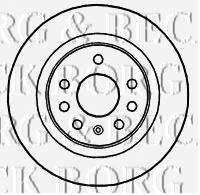 Тормозной диск BORG & BECK BBD4772