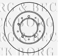 Тормозной диск BORG & BECK BBD4812