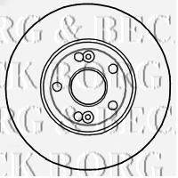 Тормозной диск BORG & BECK BBD4813