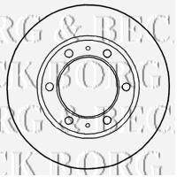 Тормозной диск BORG & BECK BBD4815