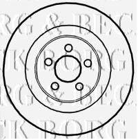 Тормозной диск BORG & BECK BBD5828S