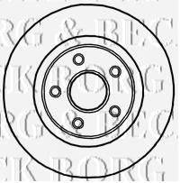 Тормозной диск BORG & BECK BBD5908S