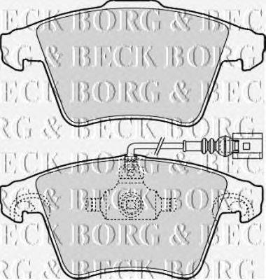 Комплект тормозных колодок, дисковый тормоз BORG & BECK BBP2143