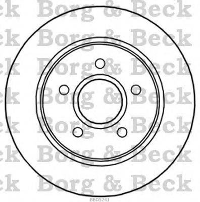 Тормозной диск BORG & BECK BBD5241