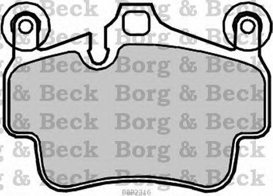 Комплект тормозных колодок, дисковый тормоз BORG & BECK BBP2316