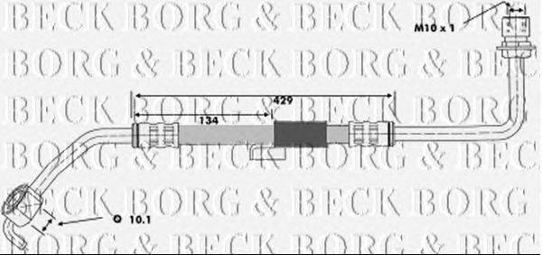 Тормозной шланг BORG & BECK BBH6178