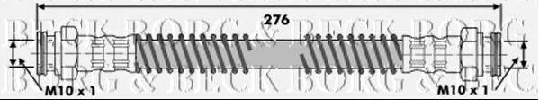 Тормозной шланг BORG & BECK BBH6258