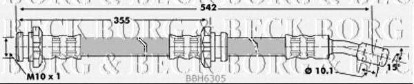 Тормозной шланг BORG & BECK BBH6305