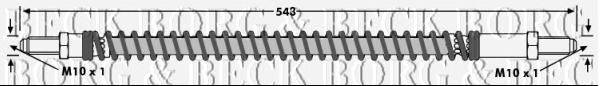 Тормозной шланг BORG & BECK BBH6672