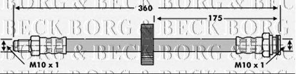 Тормозной шланг BORG & BECK BBH6775