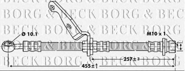 Тормозной шланг BORG & BECK BBH6784