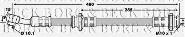 Тормозной шланг BORG & BECK BBH6821