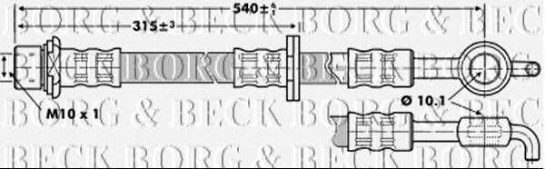 Тормозной шланг BORG & BECK BBH6862