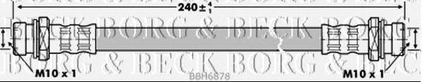 Тормозной шланг BORG & BECK BBH6878