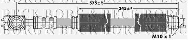 Тормозной шланг BORG & BECK BBH6896