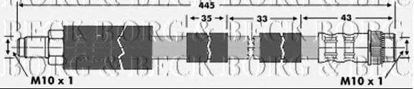 Тормозной шланг BORG & BECK BBH6904