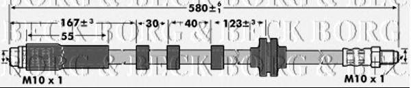 Тормозной шланг BORG & BECK BBH6929