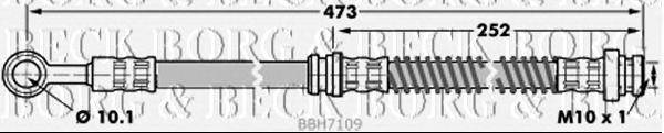 Тормозной шланг BORG & BECK BBH7109