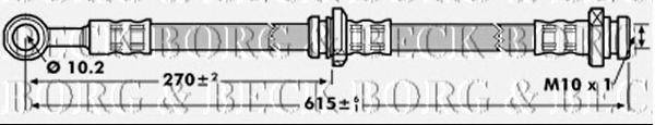 Тормозной шланг BORG & BECK BBH7145