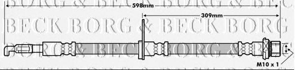Тормозной шланг BORG & BECK BBH7247