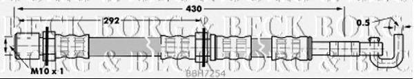 Тормозной шланг BORG & BECK BBH7254