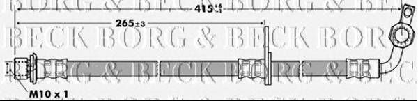 Тормозной шланг BORG & BECK BBH7280