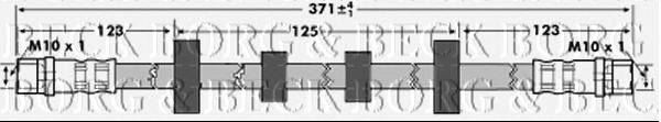 Тормозной шланг BORG & BECK BBH7302