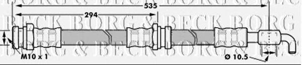 Тормозной шланг BORG & BECK BBH7313