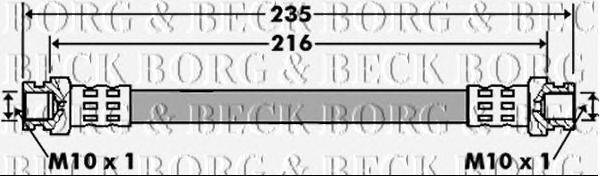 Тормозной шланг BORG & BECK BBH7427