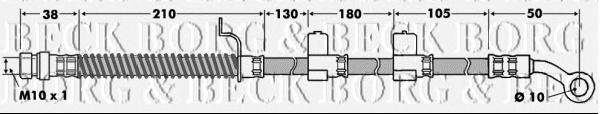 Тормозной шланг BORG & BECK BBH7455