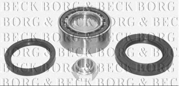 Комплект подшипника ступицы колеса BORG & BECK BWK165