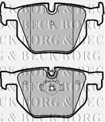 Комплект тормозных колодок, дисковый тормоз BORG & BECK BBP1961
