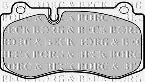 Комплект тормозных колодок, дисковый тормоз BORG & BECK BBP2037